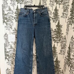 Agolde Women's Flare Wide Leg Jeans in Blue